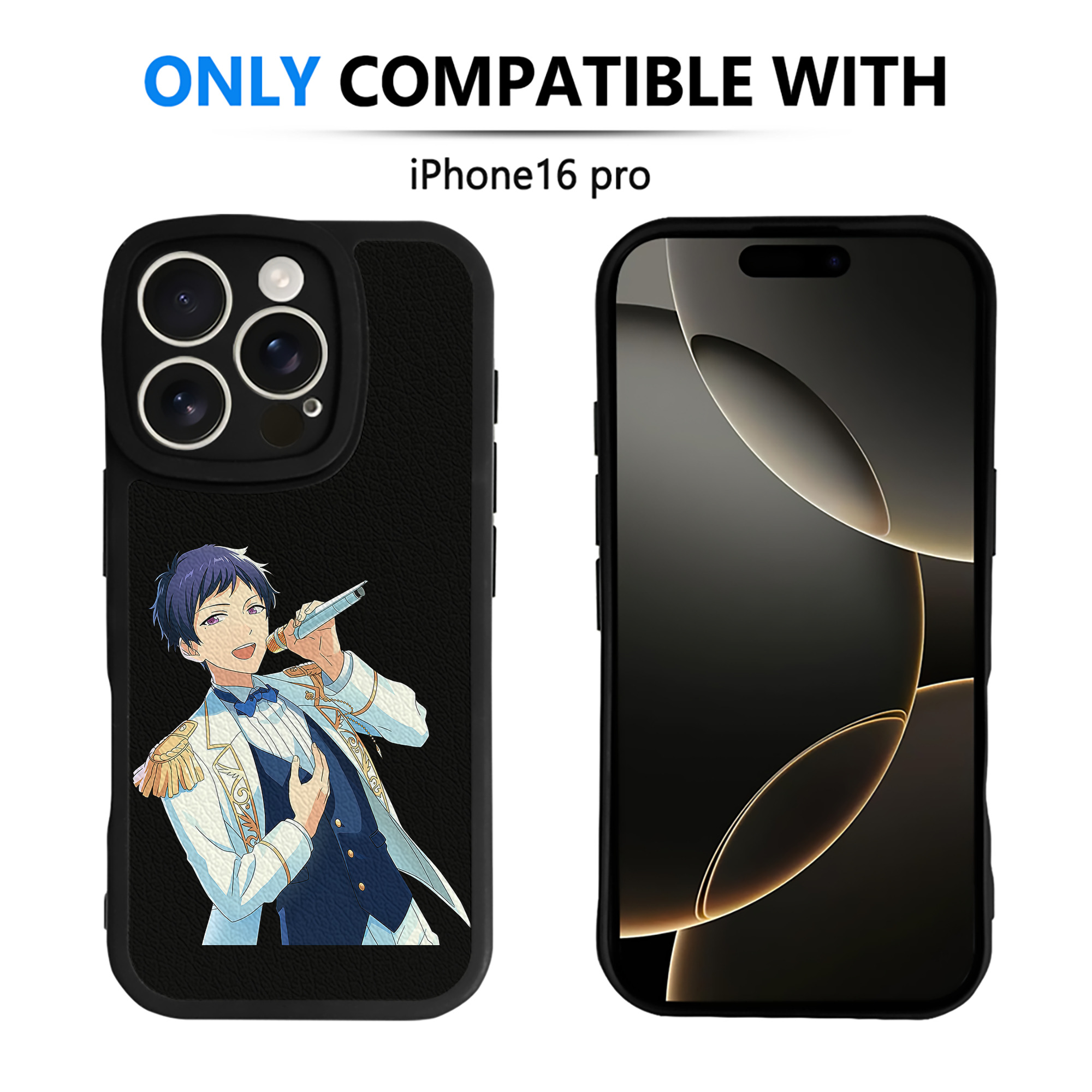 （画像用） あんさんぶるスターズ! Ensemble Stars 【iPhone 16シリーズ対応】シリコンスマホケース（レザー調） 材質：シリコン